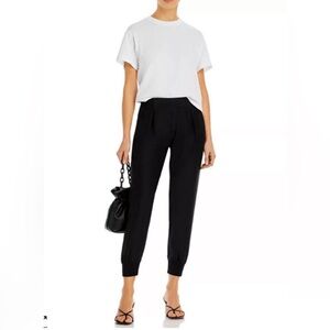 ATM Anthony Thomas Melillo 100% Silk Black Jogger Pants Size Small